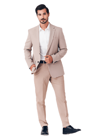 Beige Men’s Formal Suit